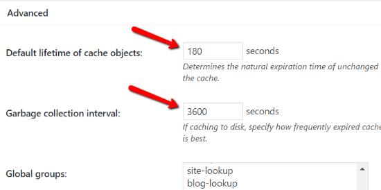 Configure Object Cache